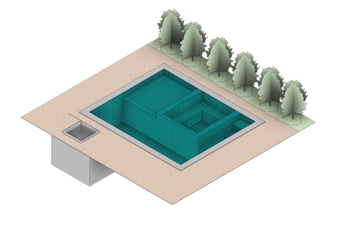 Piscina Rvt Página de vendas – Template Revit Arquitetura de Piscinas – Arquitetura ...
